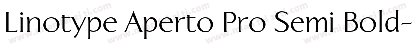 Linotype Aperto Pro Semi Bold字体转换